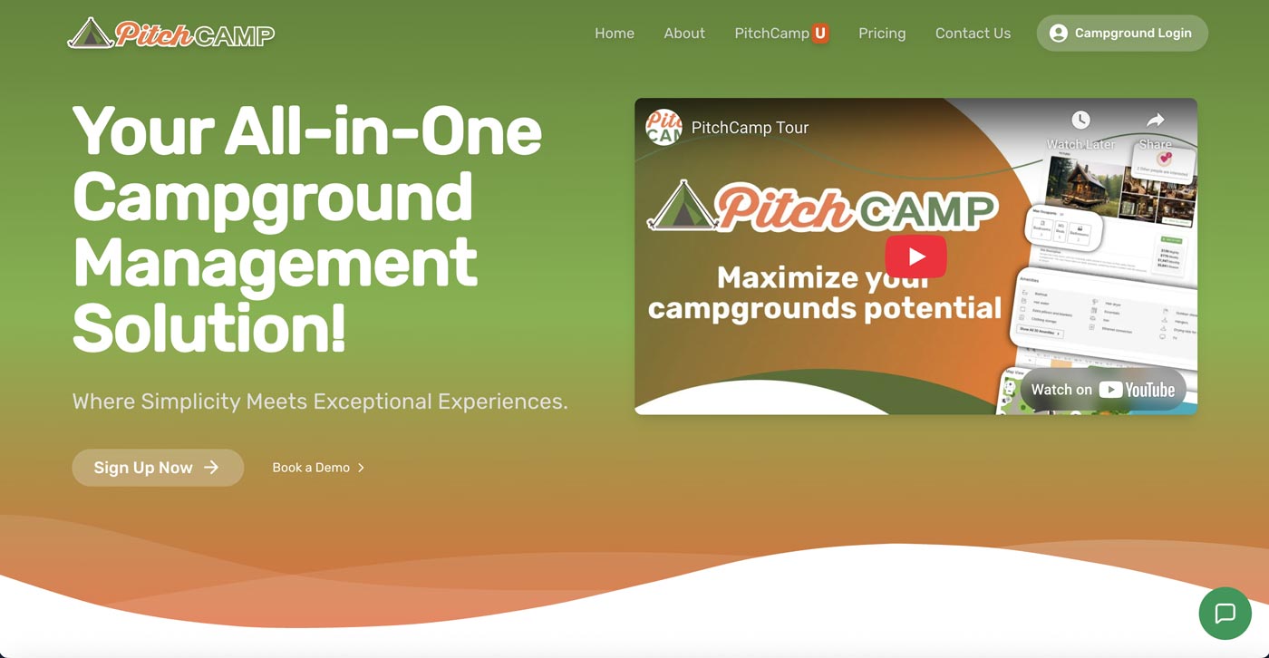 Pitchcamp campground management software