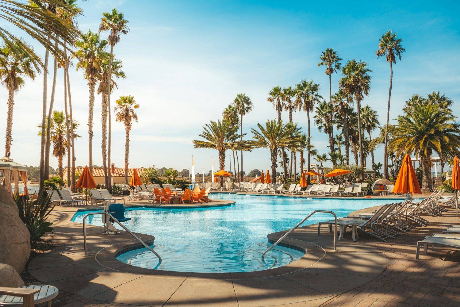 Campground website with a pool pool on a campground website