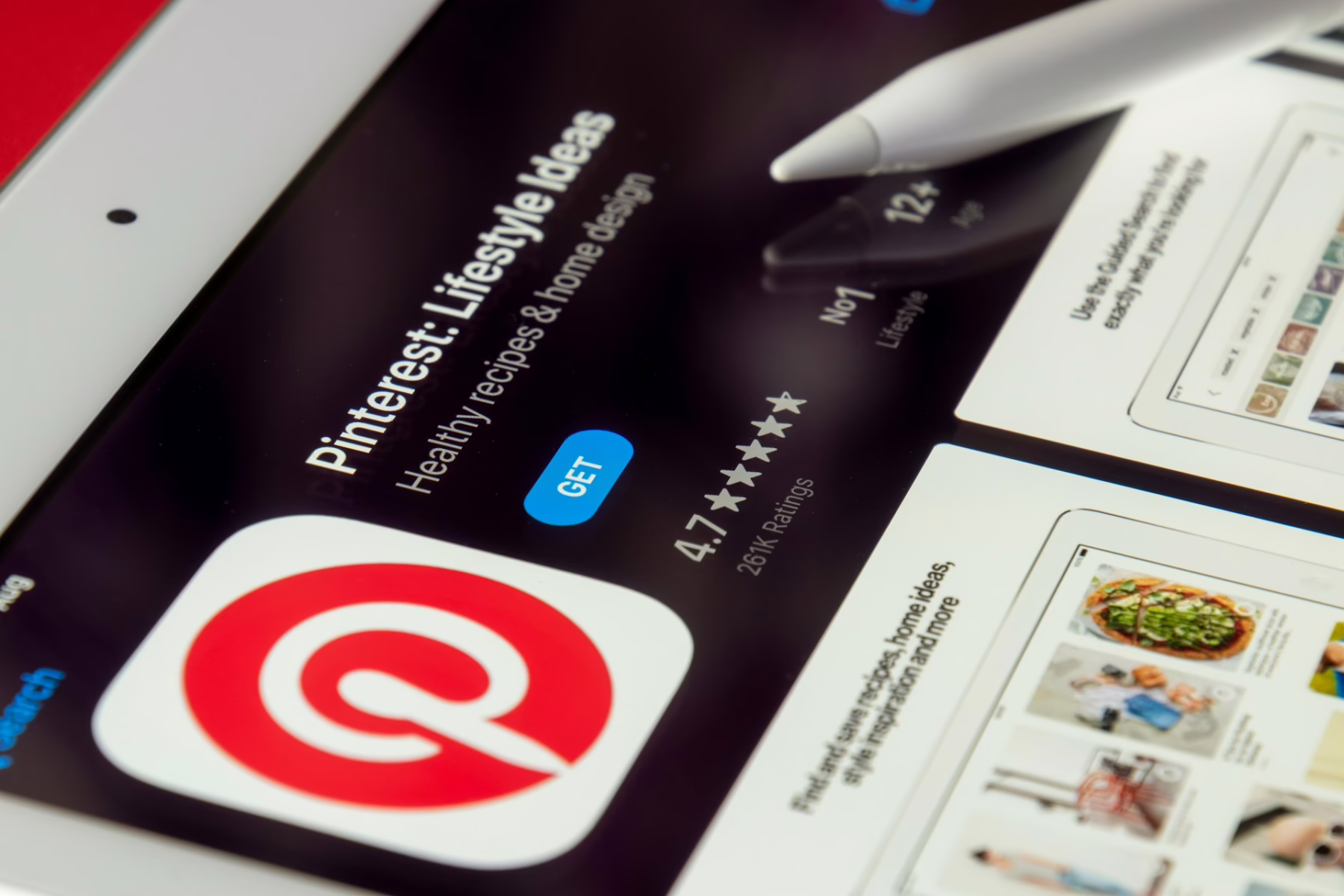 pinterest on an iPad